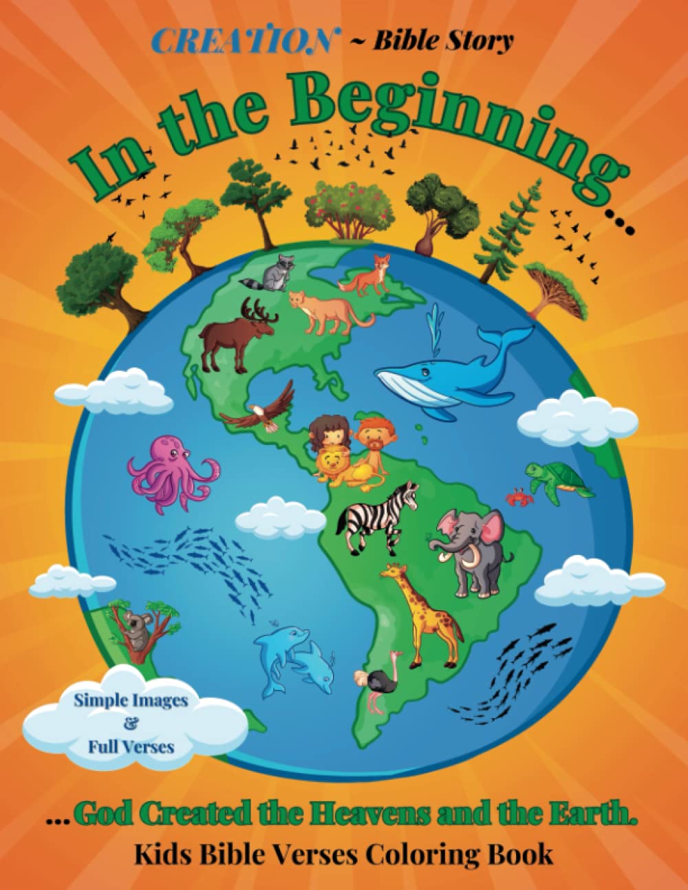 In The Beginning...Creation Bible Story: Kids Bible Verses Coloring ...