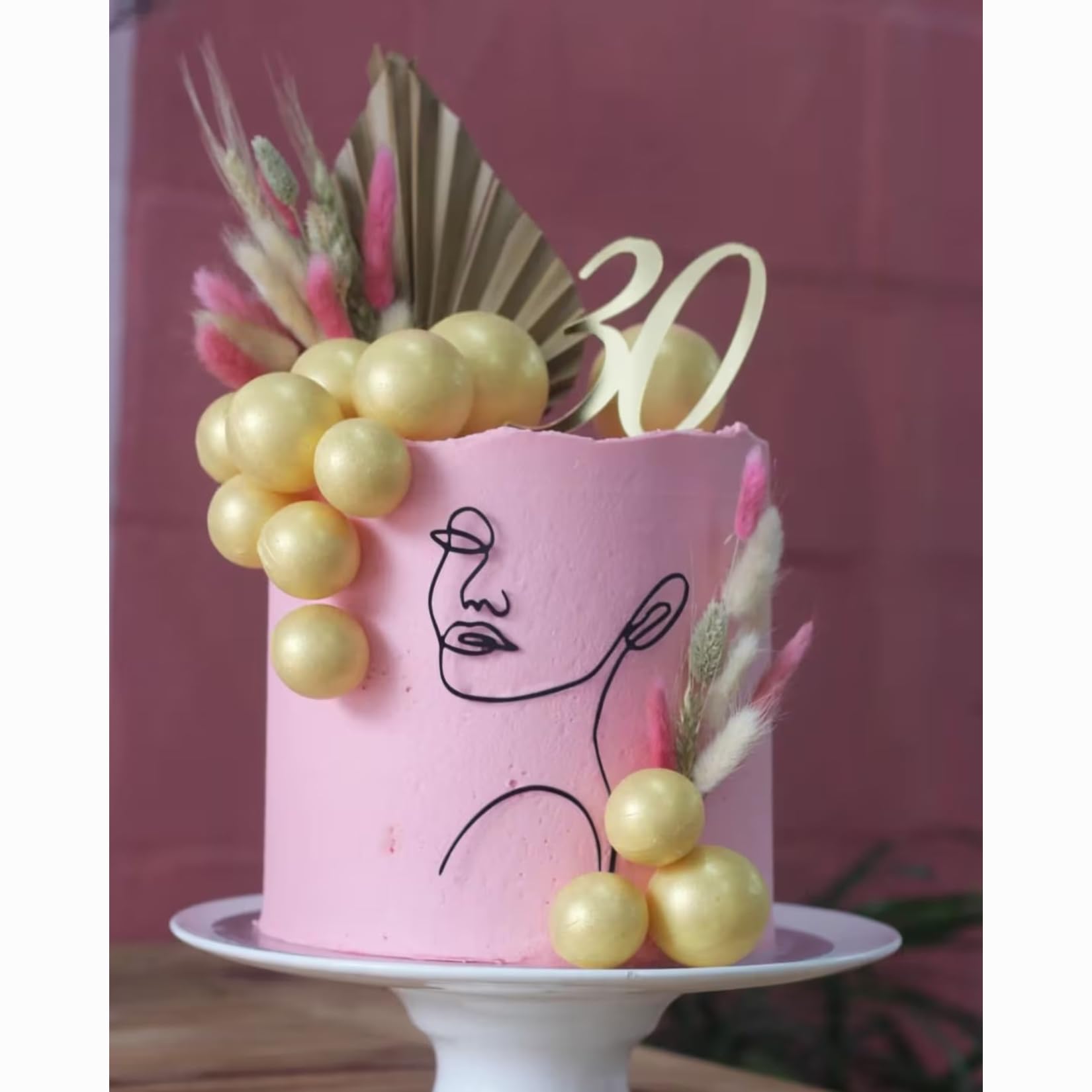 Lady Line Face Cake Schablonen – 6 Stück Frauen-Themenschablonen zum Malen auf Leinwand und Dekorieren