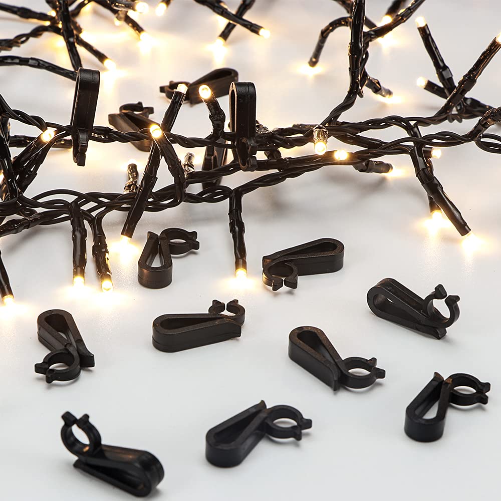 60 Dachrinnen-Clips Für Weihnachtslichter – Universell Für Lichterketten & Eiszapfen-Lichter