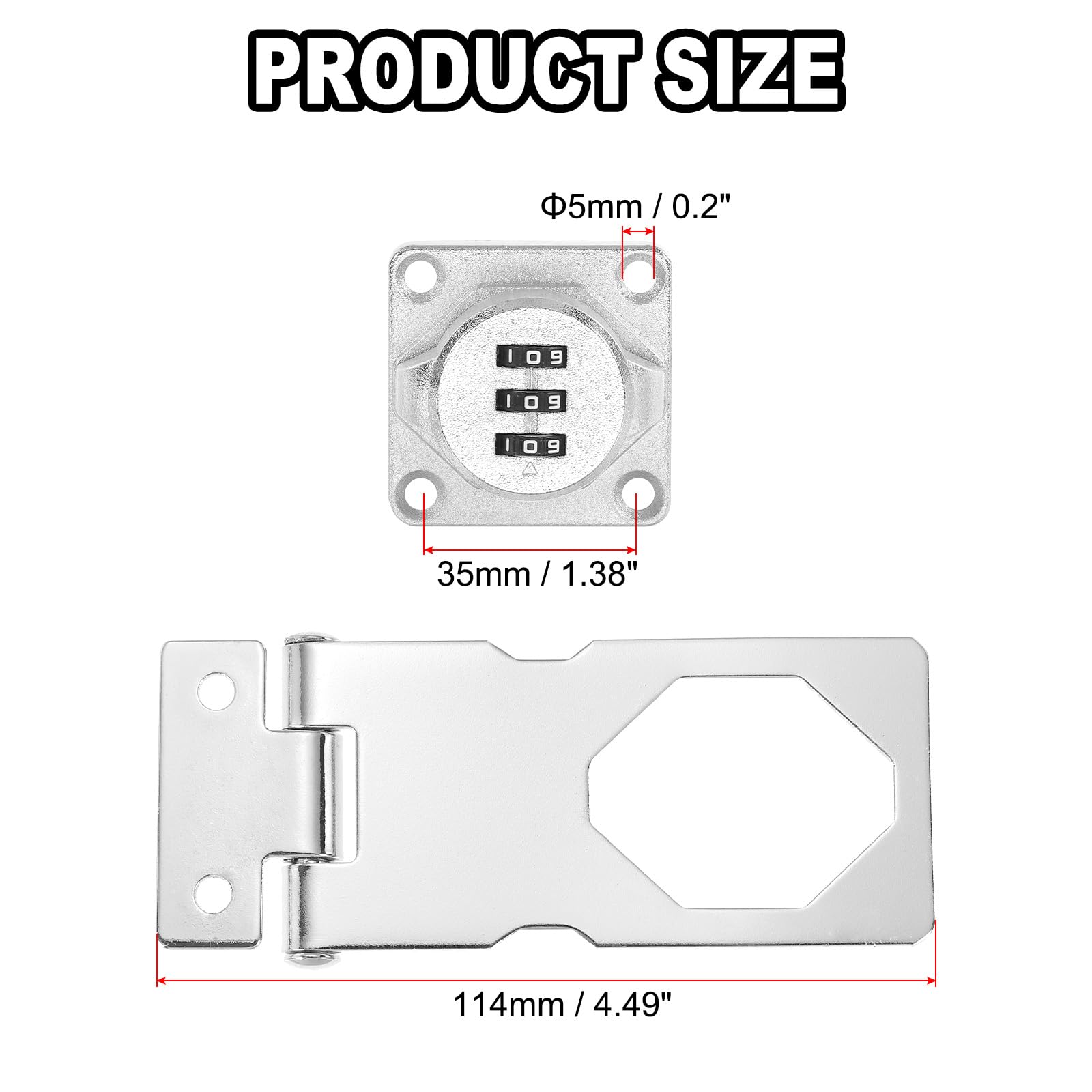PATIKIL Cabinet Combination Lock - Image 2