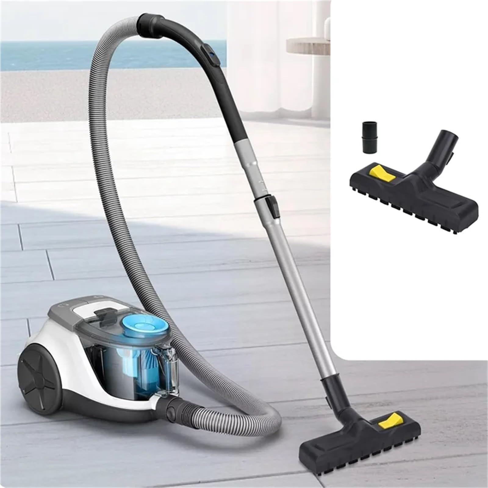 Cepillo de Boquilla de Suelo Universal Compatible con aspiradora Karcher Thoma Henry Hoover 32/35mm conmutable Dry/Wet-CLIM