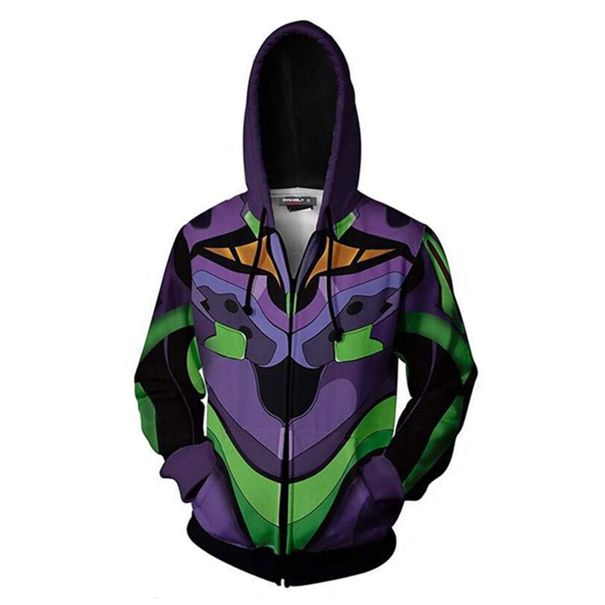 Sweat à capuche vert grande taille coupe ample confortable homme