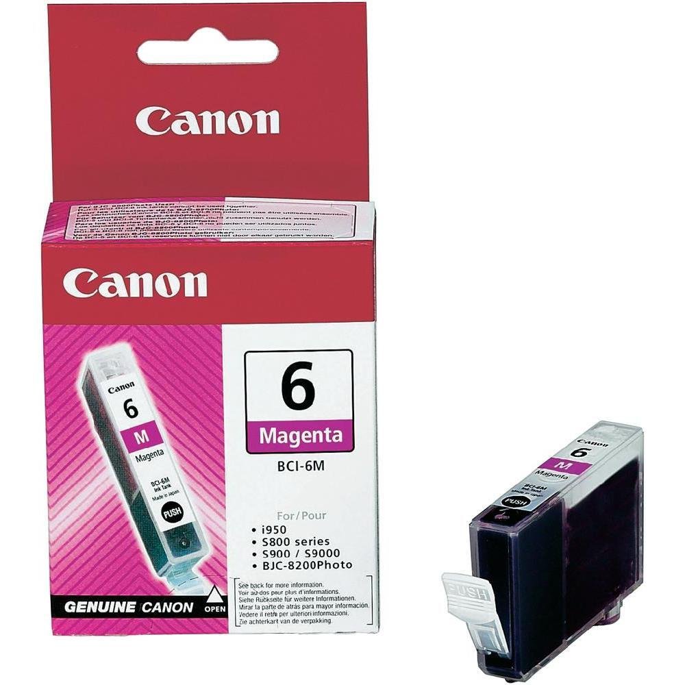 Canon 4707A002 (Bci-6 M) Ink Cartridge Magenta, 280 Pages, 13Ml Pink 4960999864792