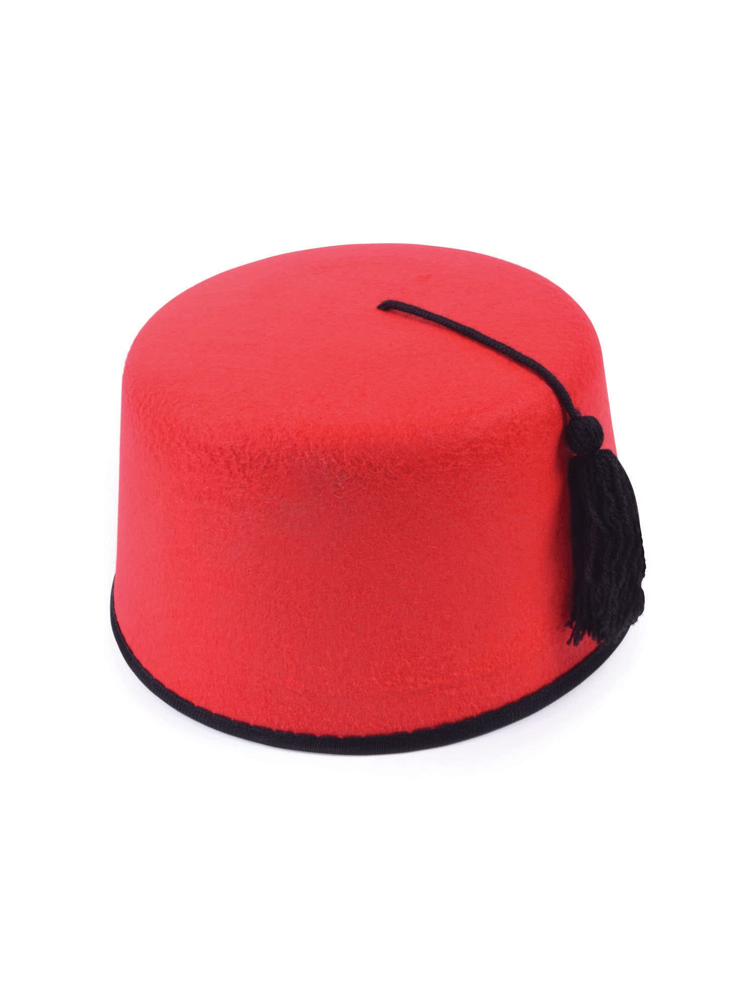 Adult Red Fez Felt Hat (Pack of 1) - Timeless Design, Perfect for Parties, Film & TV, World & Culture, World Book Day, Festivals, & Everyday Use Halloween Halloween