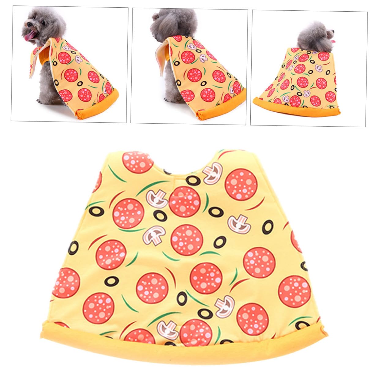BESPORTBLE 3pezzi Costume Per Pizza Per Halloween Abbigliamento Per Animali Domestici e Comodo Per e Speciali