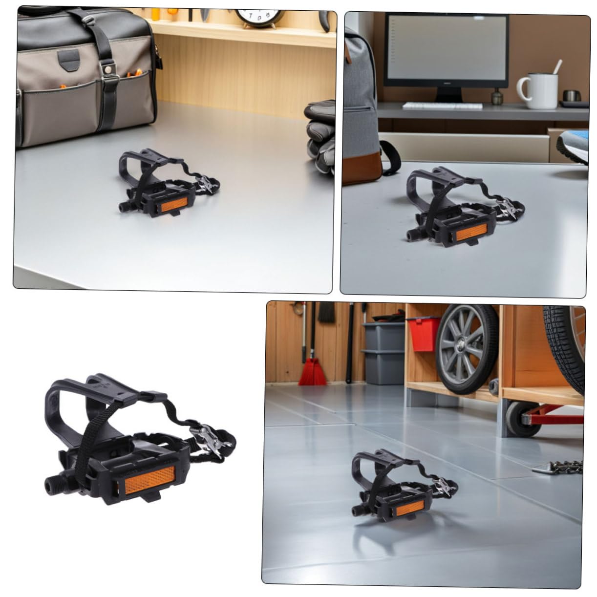 Didiseaon 2pares Correas para De Bicicleta Estática Ajustables Correas De Nailon Antideslizantes para y Ciclismo Al Aire