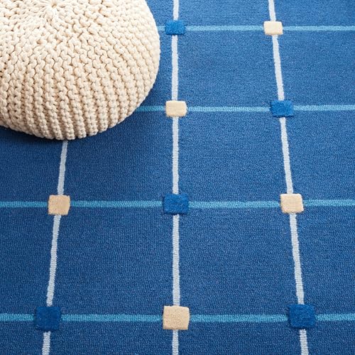 Image of Hand Tufted Wool Carpets Anti Shedding Rug Modern Carpets for Living Room Size 5x7 Feet