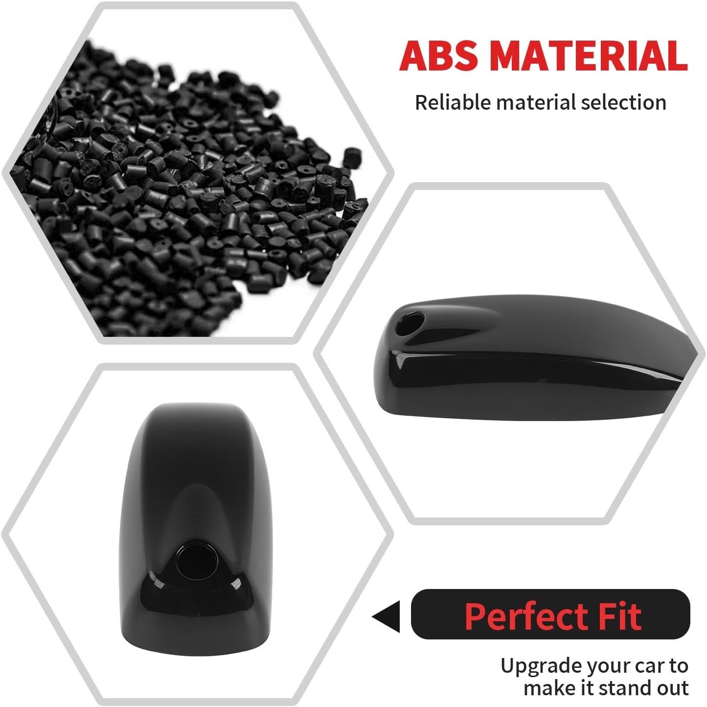 RT-TCZ Roof Antenna Cover Trim Decoration Exterior Accessories for Chevrolet Chevy Colorado 2023 2024 2025,for GMC Canyon 2023 2024 2025 (Black)