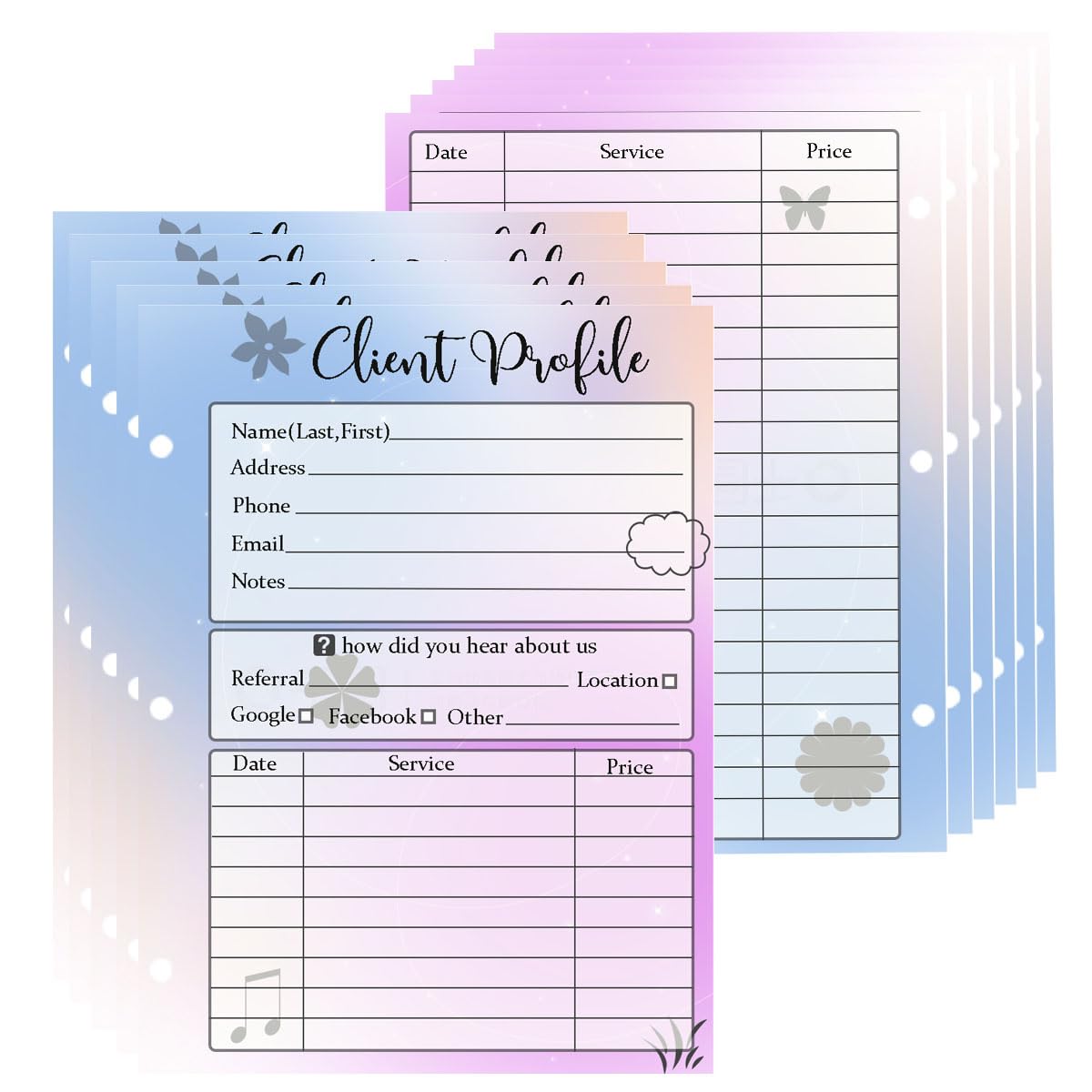 amazon-com-100-pack-client-profile-cards-customer-information-card-5-5-x-8-5-inch-stylist-binder-insert-card-client-contact-profile-record-cards-for-nail-hair-salon-spa-hairdresser-supplies-office-products for Printable Client Record Card Template Free Amazon.com : 100 Pack Client Profile Cards Customer Information Card 5.5 x 8.5 Inch Stylist Binder Insert Card Client Contact Profile Record Cards for Nail Hair Salon Spa Hairdresser Supplies : Office Products for Printable Client Record Card Template Free