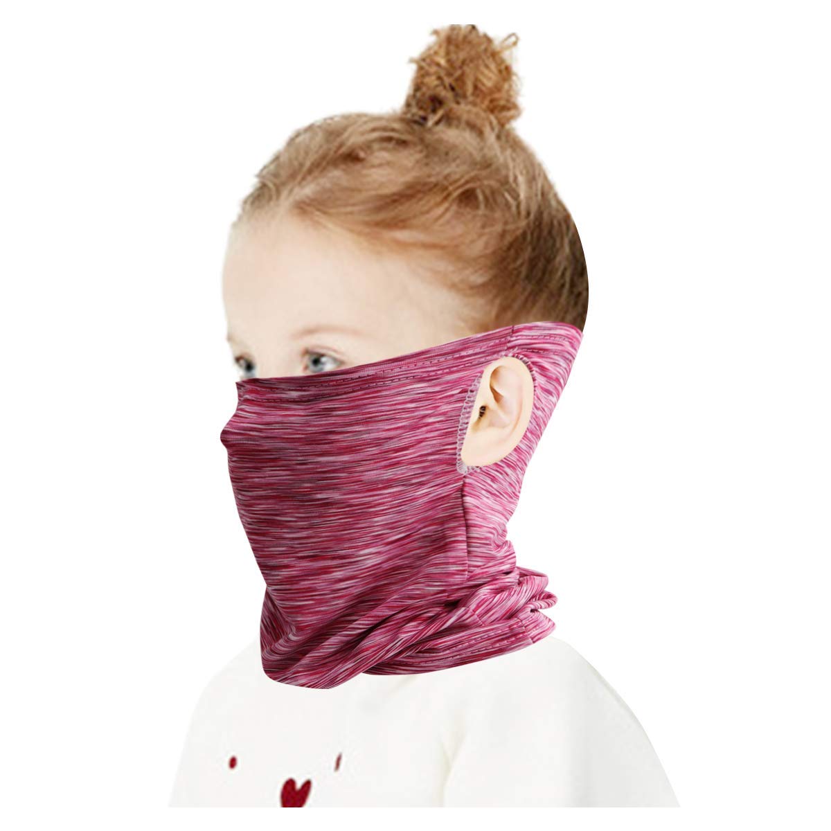 HAO HONGKids Face Scarf Bandana Neck Gaiter Ear Loops Multifunction Headband Balaclava Outdoors Dustproof Lightweight