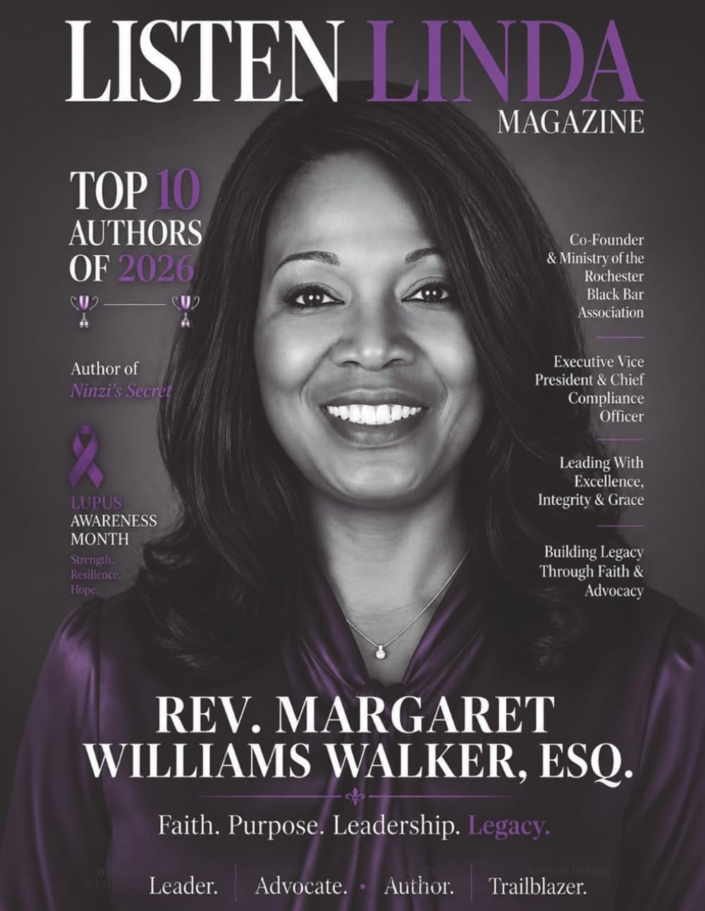 LISTEN LINDA MAGAZINE MAY EDITION Vol. 2: REV. MARGARET WILLIAMS-WALKER