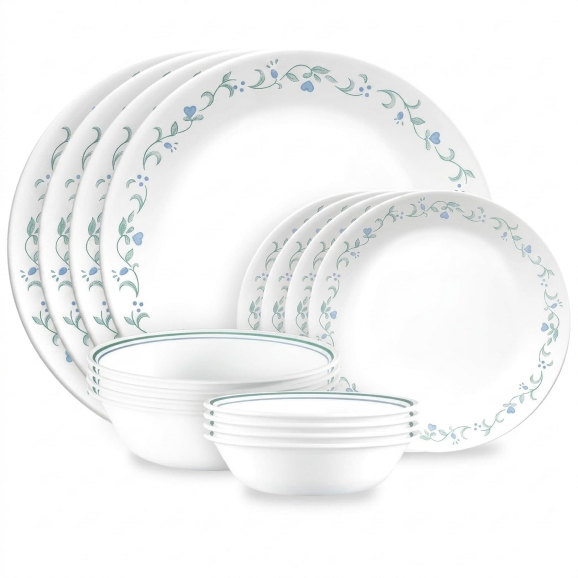 Corelle Country Cottage 16-piece Mugless Dinnerware Set, Service for 4