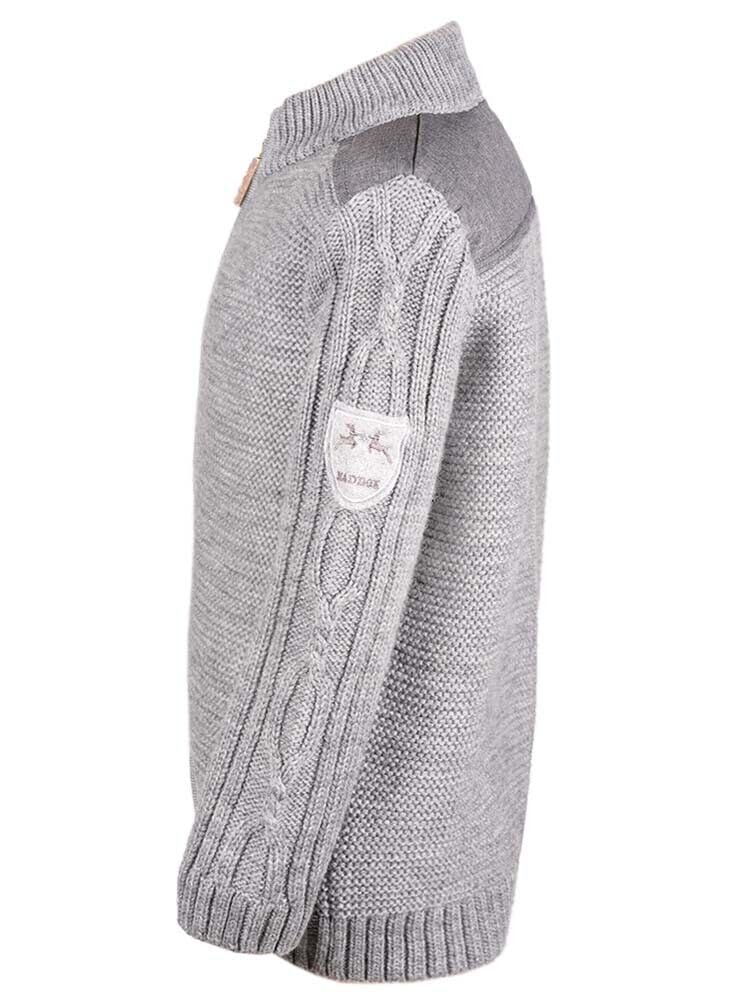 Maddox Kinder Strickjacke Wengen Trachtenjacke für Jungen mit Reißverschluss