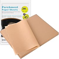 Vista 19 de WMKGG 200 piezas de papel pergamino sin blanquear para hornear, hojas de papel pergamino precortadas de 9 x 13 pulgadas para cocinar, asar a
