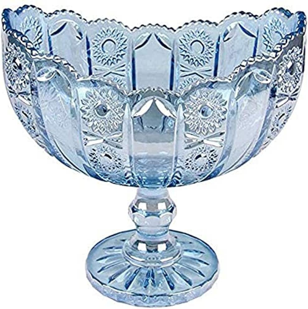 Fruit shell fruit tray fruit plot European style high foot fruit fruit platted fashion fashion creative living room fruit tray fruit basket-blue||S