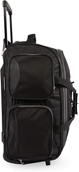 Fila 22 Lightweight Carry On Rolling Duffel Bag, Black, One Size