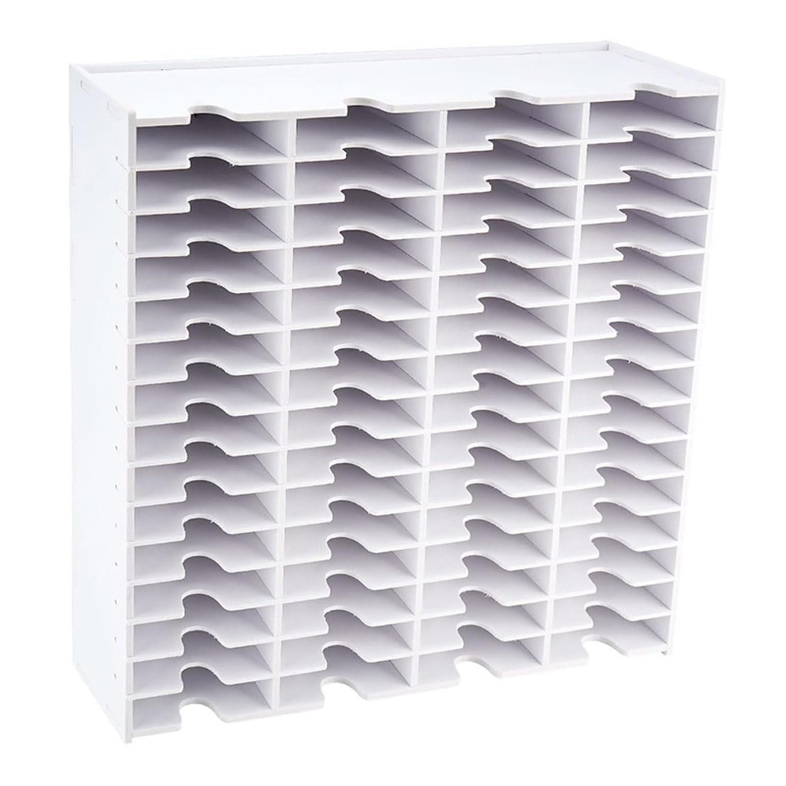 Organizador de almohadillas de sellos de 18/36/51/60 rejillas para montaje en pared, estante de almacenamiento para almohadillas de tinta y espacios de trabajo, estante de almacenamiento de