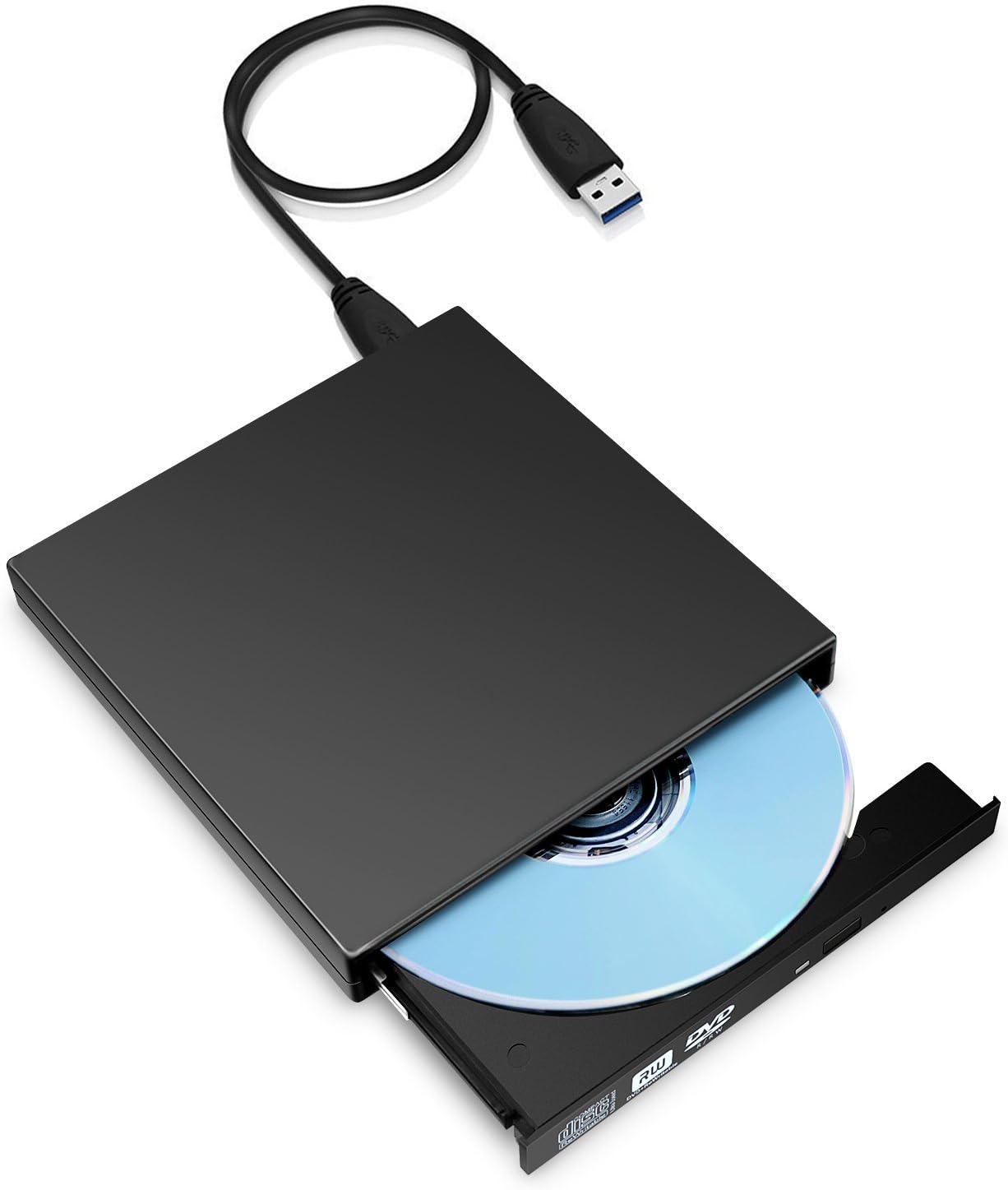 USB 3.0 External CD Drive by Paragala Ultra Slim Portable