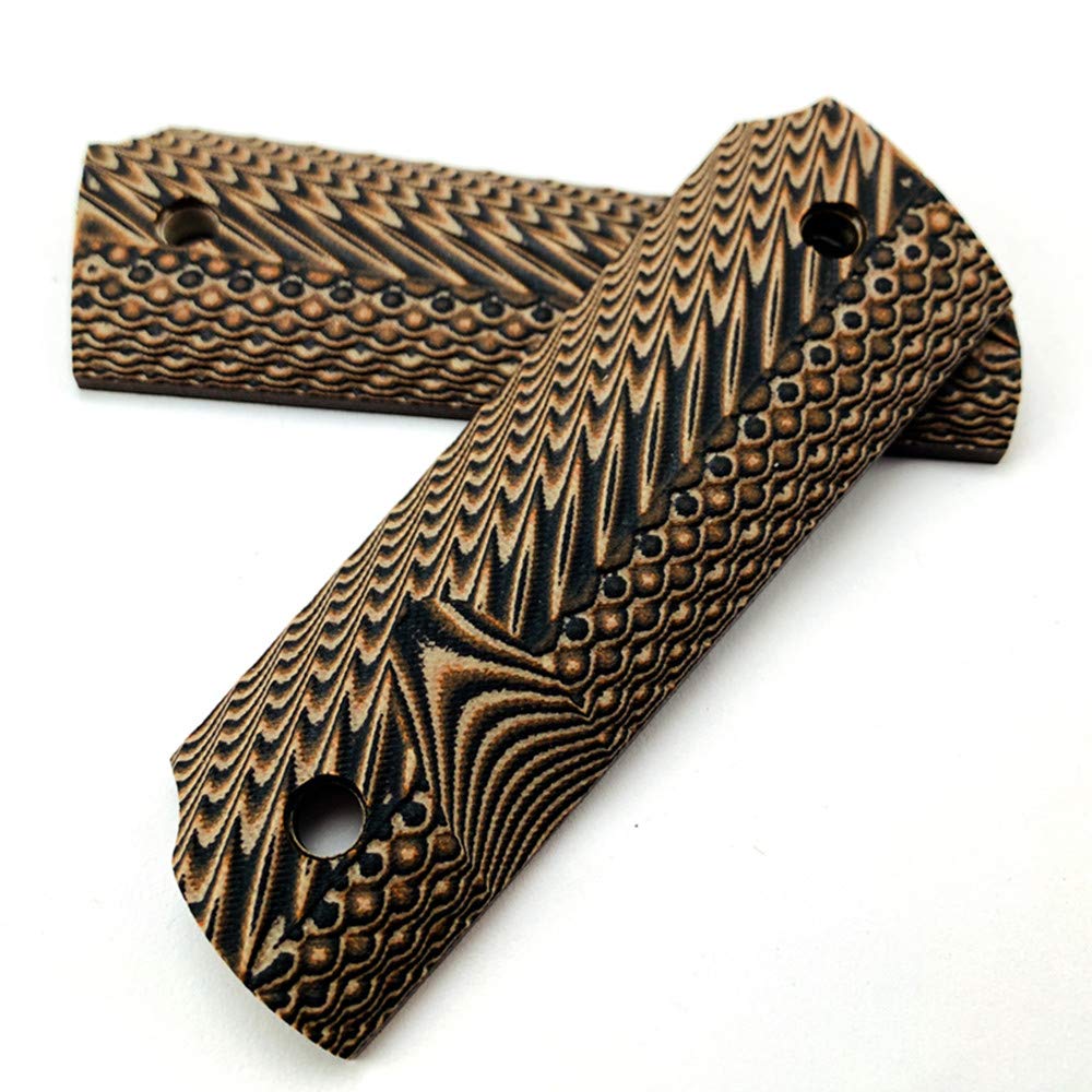 Dimensione Piena G10 1911 Impugnature per pistola Coltello per pistola Personalizzato FAI DA TE Maniglie EDC Materiale adatto alla maggior parte dei modelli Commander, Standard e Government 1911