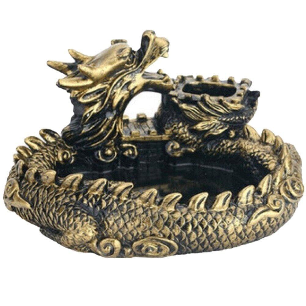 Cendrier de dragon chinois Sanfly vintage pour cigares et cigarettes de table
