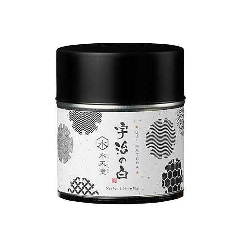 SUITENDO "Uji no Shiro" Polvo de té verde japonés Uji Matcha (1.06 oz1.06 onzas), grado ceremonial, 100% producto de Japón, Kioto