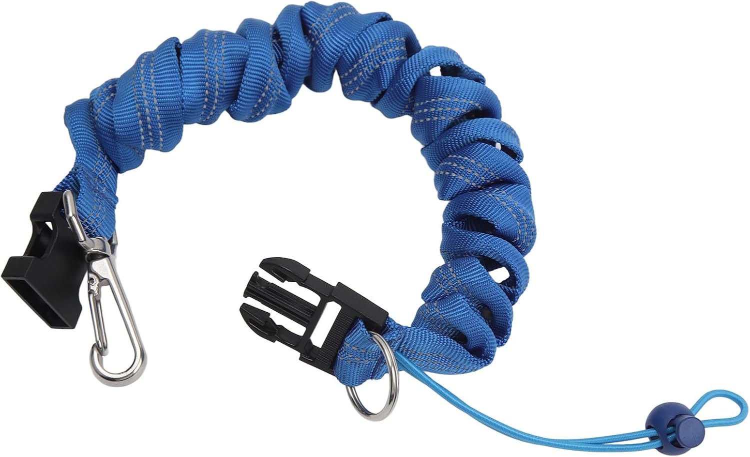 Stainless Steel Coiled Diving Camera Lanyard with Quick Release Buckle for Underwater Photography and Snorkeling