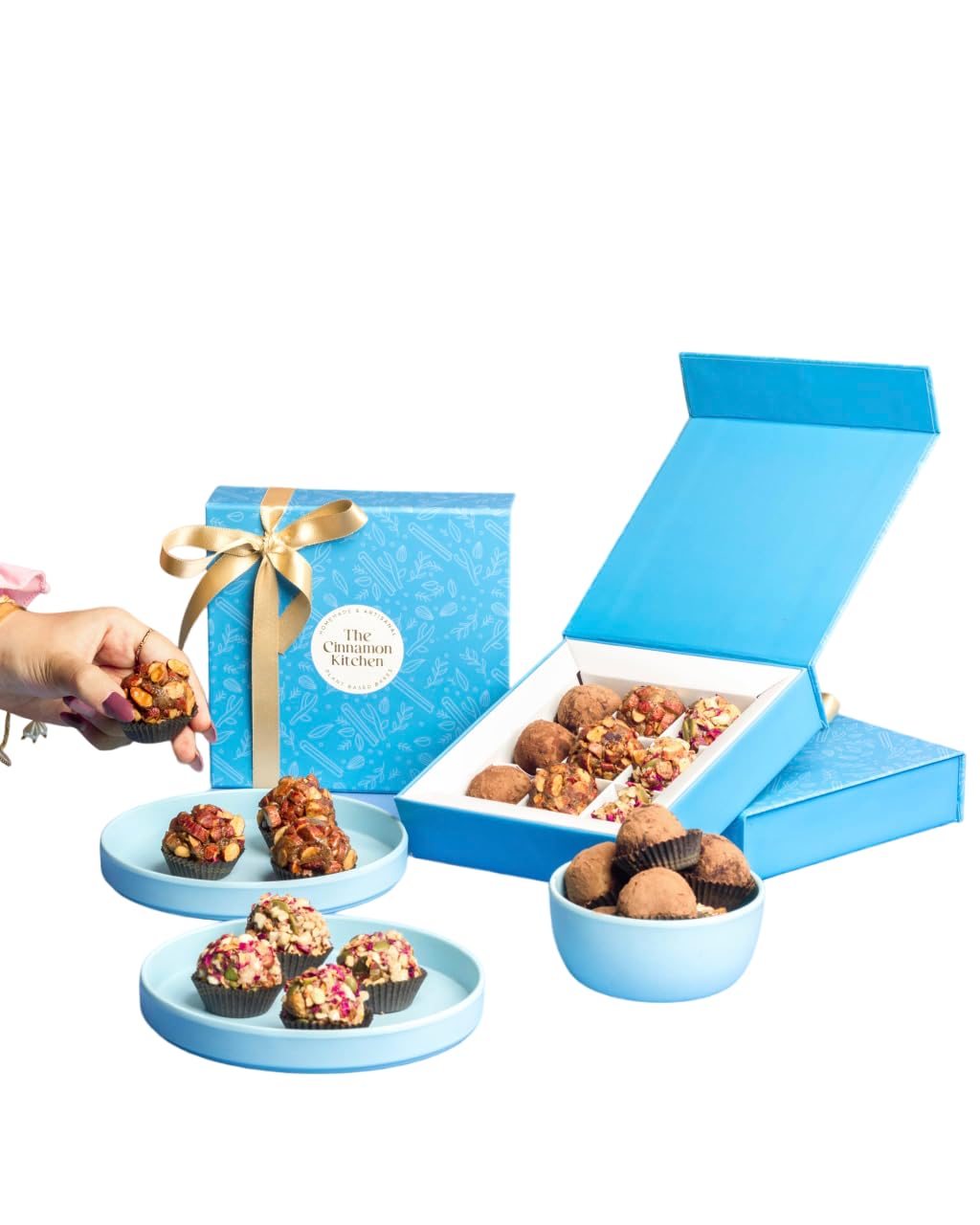 The Cinnamon Kitchen Assorted Truffle Gift Set- Chocolate Orange Truffle, Gulkand and Granola Truffle, Almond Crunch Truffle | Vegan | Refined Sugar Free Gluten Free | Organic (B0DBHGCXGK) Amazon Price History, Amazon Price Tracker