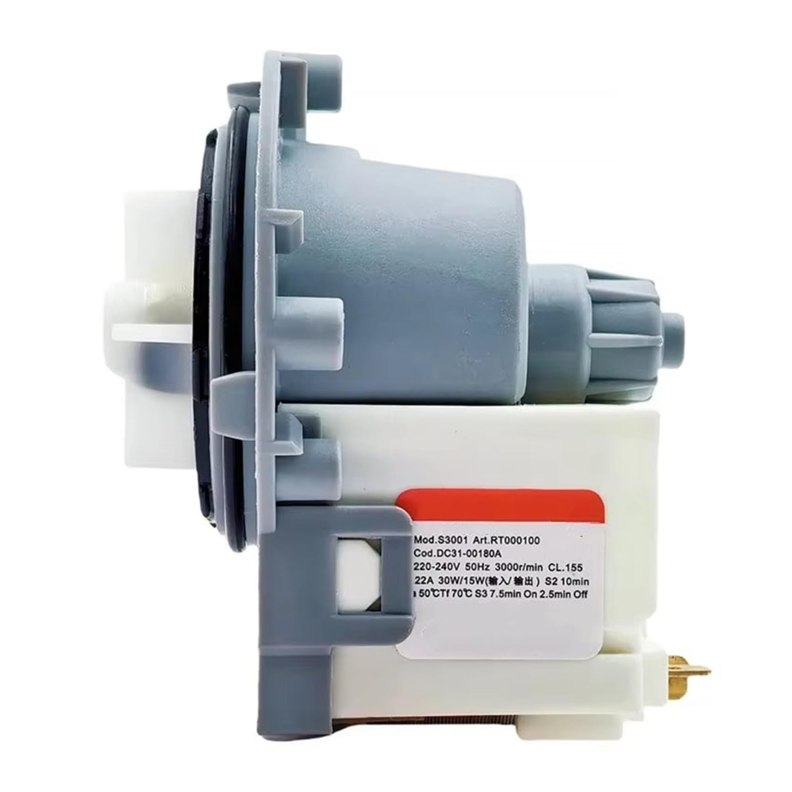 Pompa scarico lavatrice Per Samsung Per DC31-00180A Motore della pompa di scarico 220-240V 50Hz 30W/15W 3000R/Min Lavatrice Rondella Parti di drenaggio