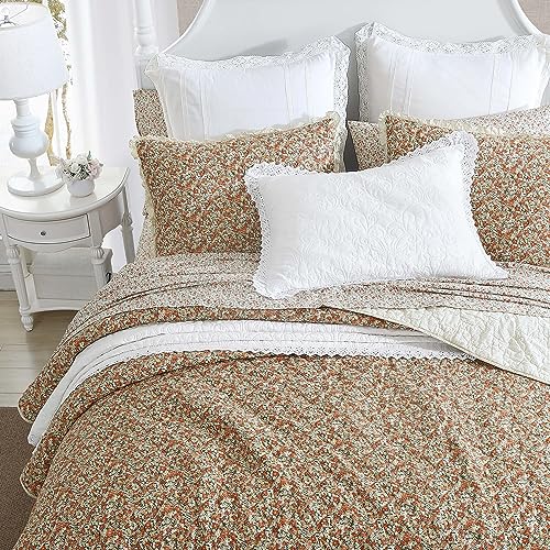 Edredón Queen de flores vintage para renovar tu habitación este otoño 3