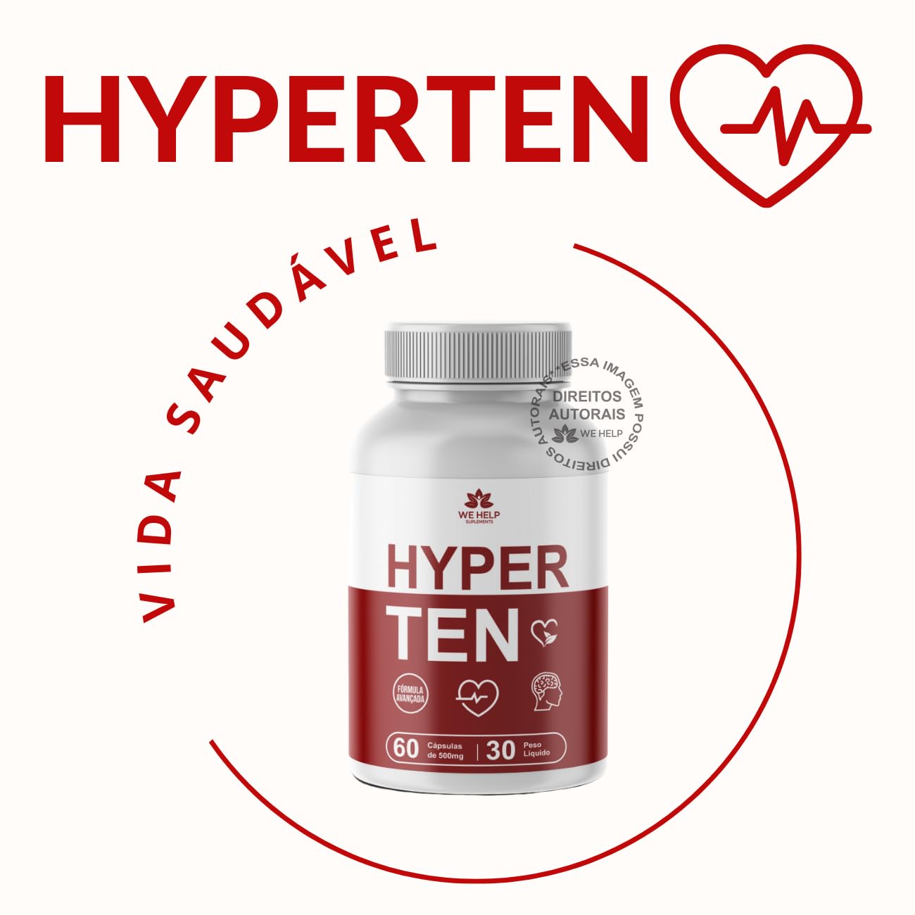 Kit 3 Hyperten Original Hiper Ten + Nf : Amazon.com.br: Saúde e