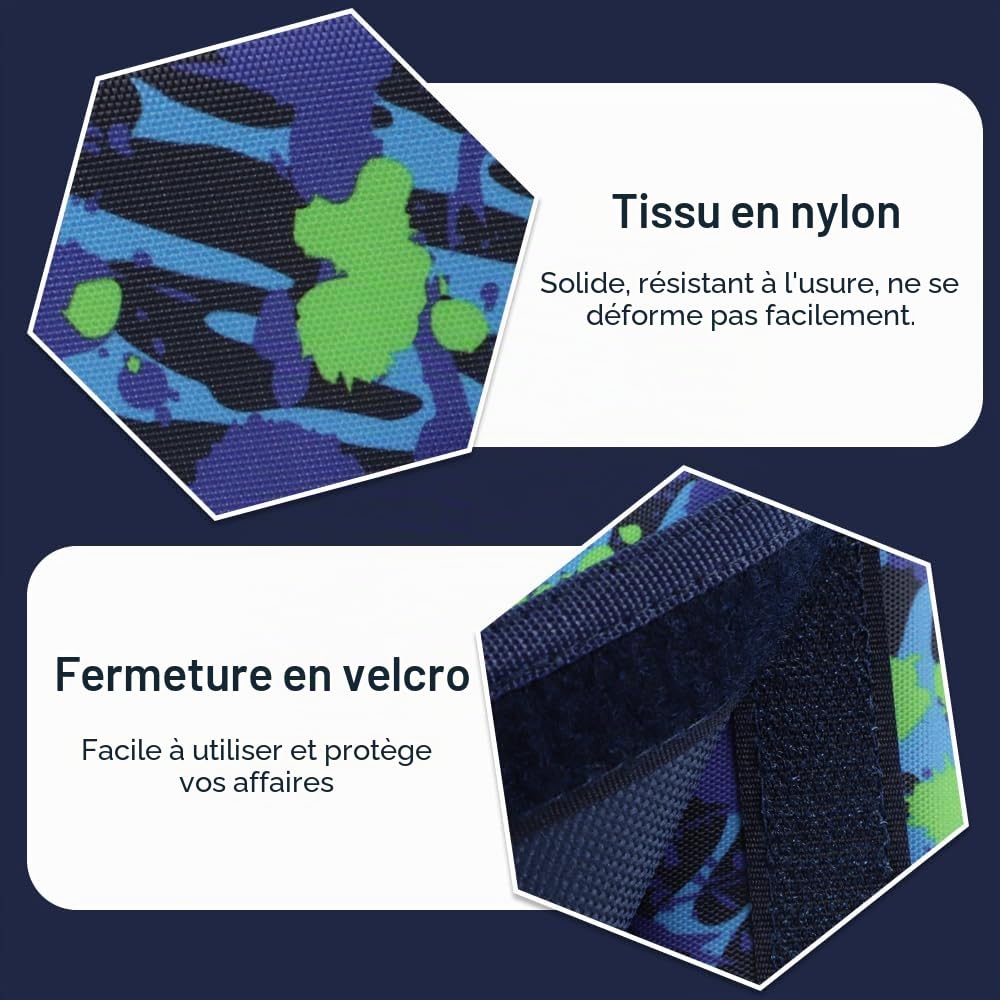 Portefeuille pour Adolescents, Porte Monnaie Enfant Pliable avec Mousqueton, Lanière de Cou, pour Garçons Filles Cadeau Danniversaire détudiant