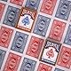 Partideal 4 X 56 Pokerkarten,Playing Cards,Karten Spielkarten, Wasserdicht Poker Karten mit 2 Eckzeichen, Kartenspiel für Party (Rot+Blau)
