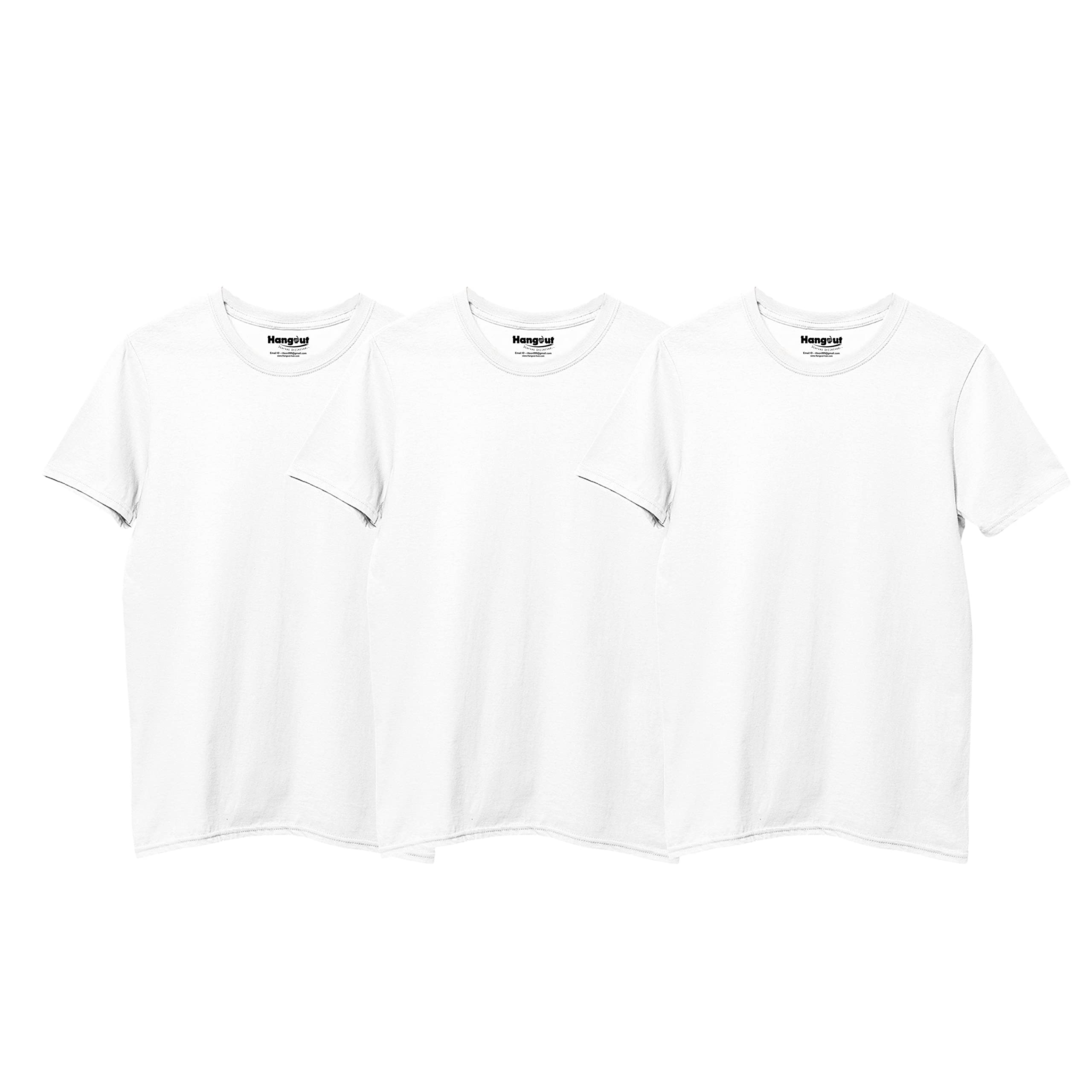 Hangout HubHH85 Tshirt for Boy's | Regular Fit | Super Combed Cotton Kids T-Shirt | Solid Plain Tees | Round Neck T Shirt | Half Sleeves |Pack of 2 |3 | 4 | 5 | 6