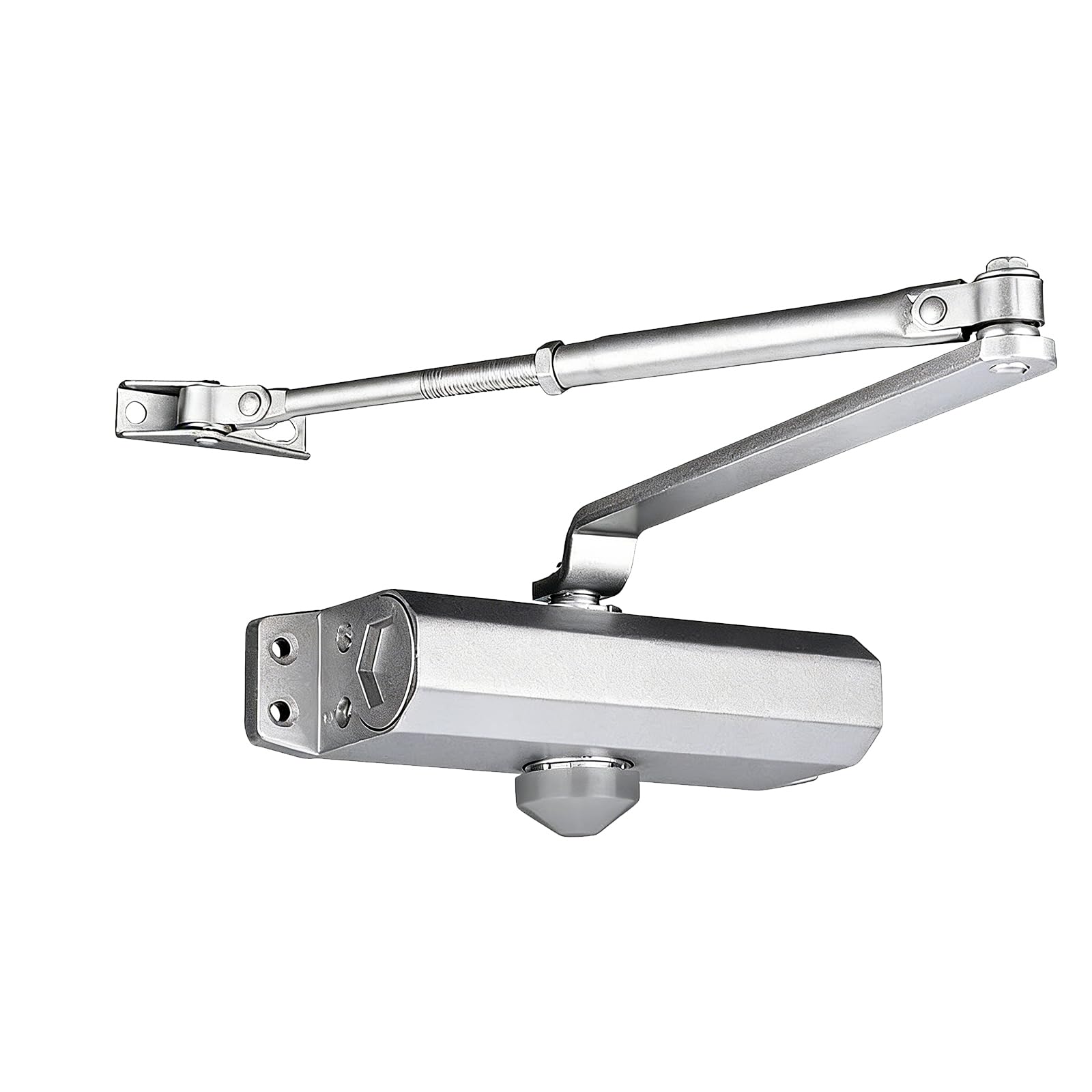 Cierrapuertas automático silencioso de aluminio ajustable para eliminar golpes en el hogar