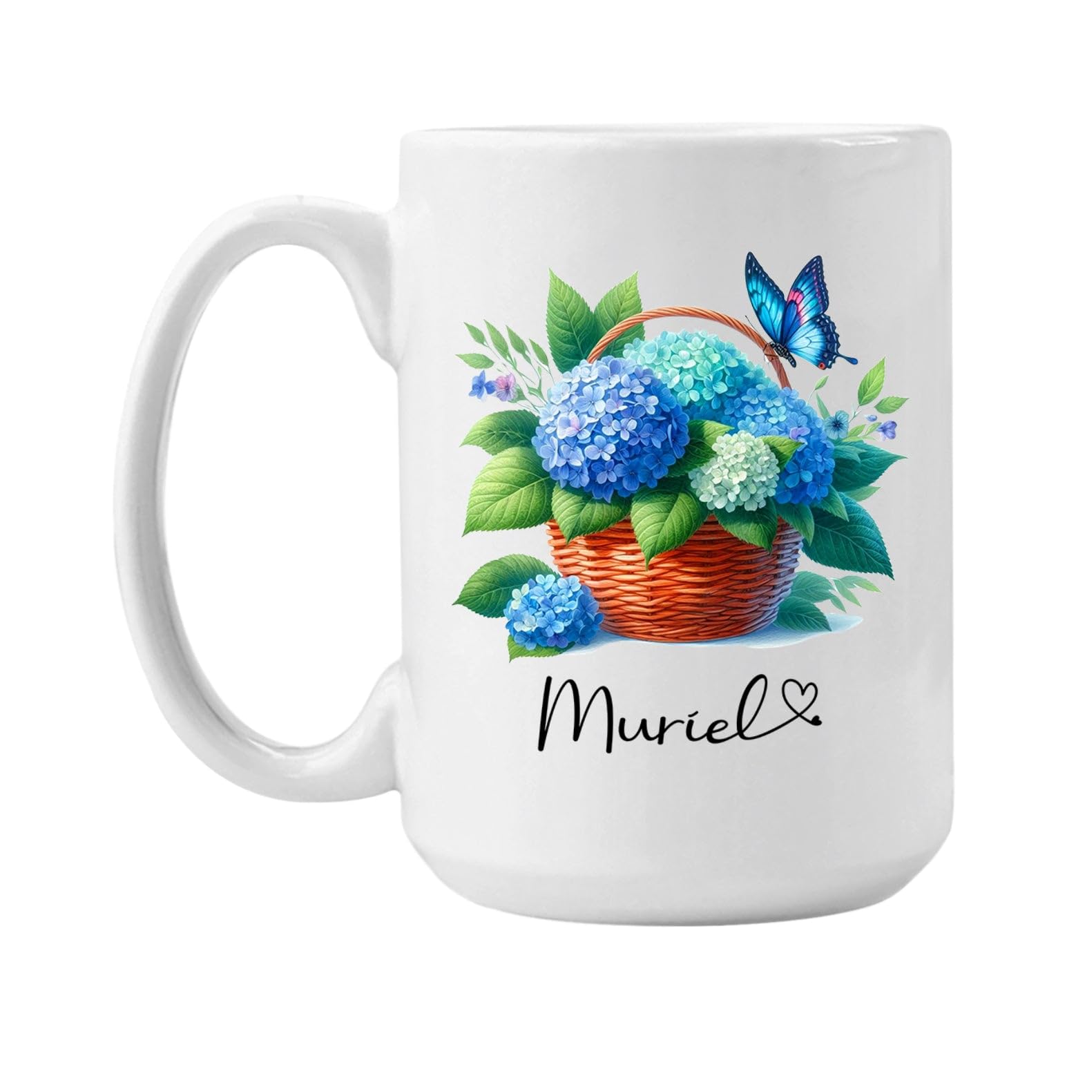 Amazon.com: Hydrangea White Coffee Mug Cup 11oz 15oz, Personalized