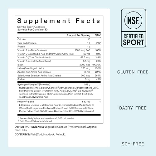 Miniatura 6 de Nutrafol - Suplementos de crecimiento del cabello para mujeres, edades 18-44, clínicamente probados para cabello visiblemente más grueso y fuerte