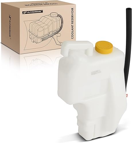 A-Premium Tanque de depósito de recuperación de desbordamiento de refrigerante del motor [con tapa y tubería] Compatible con Nissan Sentra