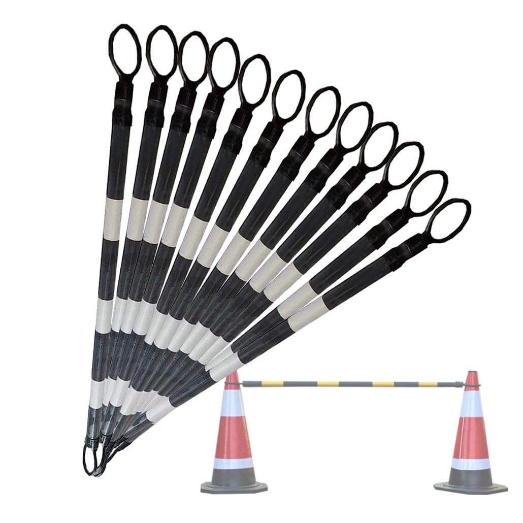Cônes de signalisation réfléchissants télescopiques multicolores pour balisage de foule