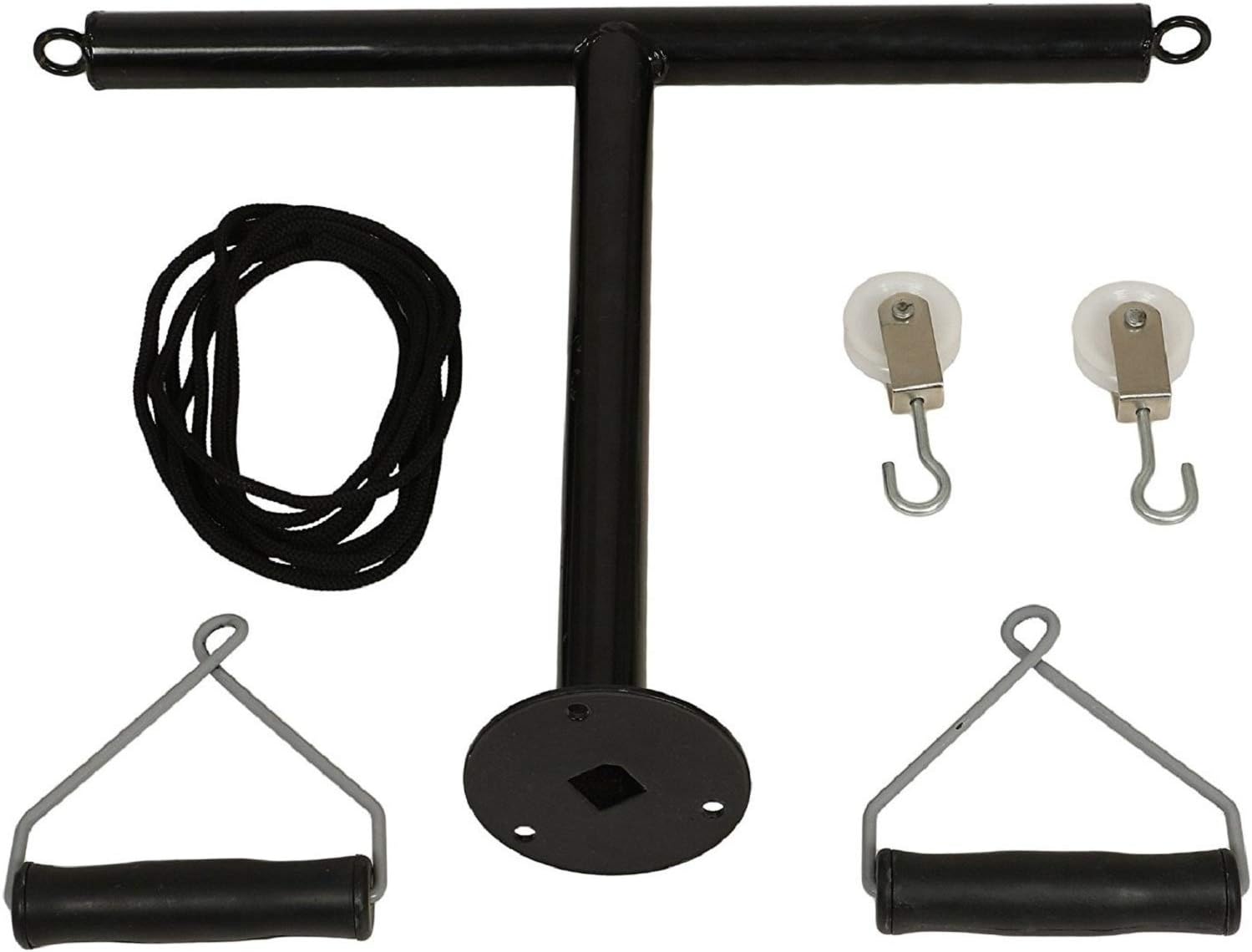 Physiotrack T-Pulley Shoulder Pulley/Shoulder pulley for exercise for Men/Women (Black)