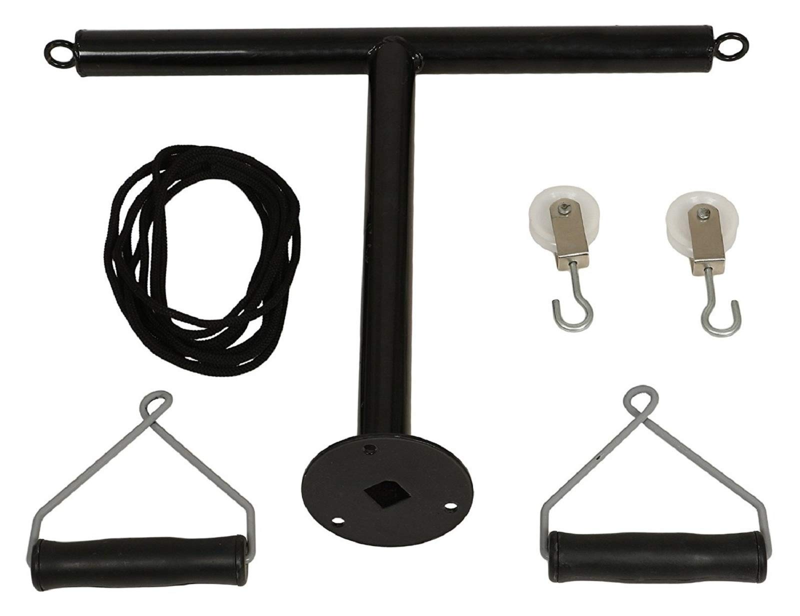 Physiotrack T-Pulley Shoulder Pulley/Shoulder pulley for exercise for Men/Women (Black)