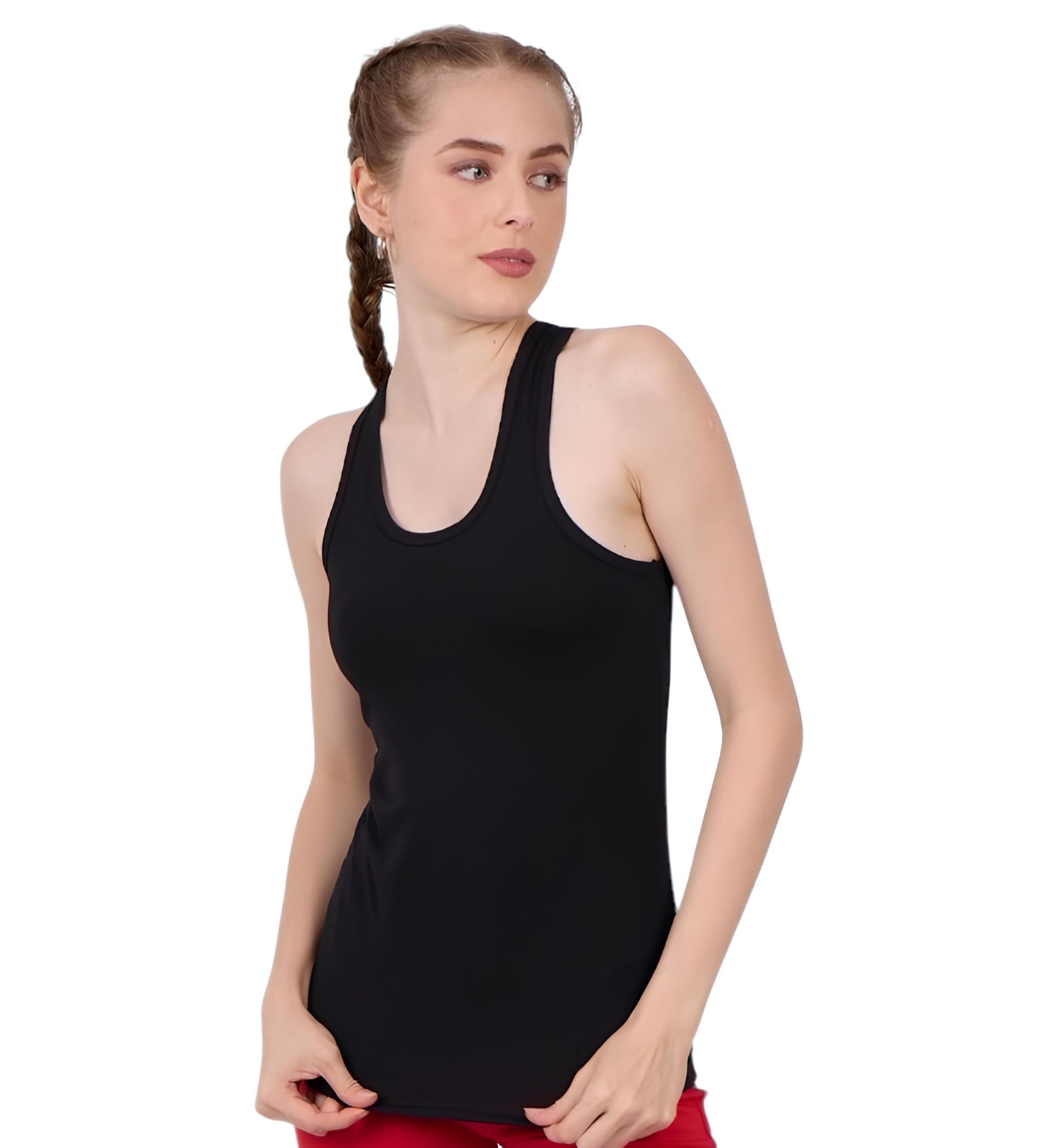 sayli inner wear Women's Super Combed Cotton Fabric Slim Fit Solid Tank Top-picture-44