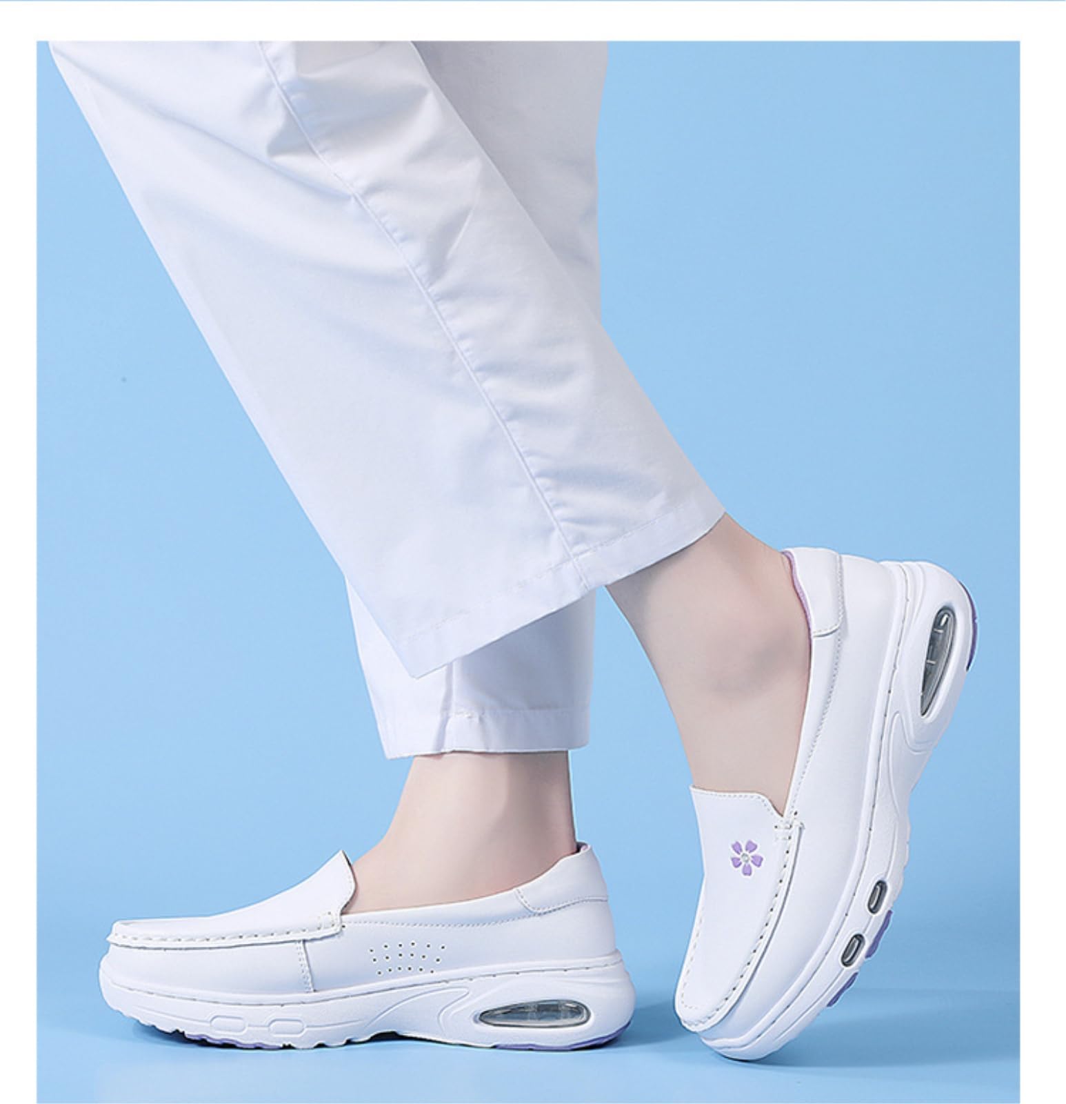 LVJMJ Damen-Schlupfschuhe mit gepolsterter Sohle, EVA-Plattform