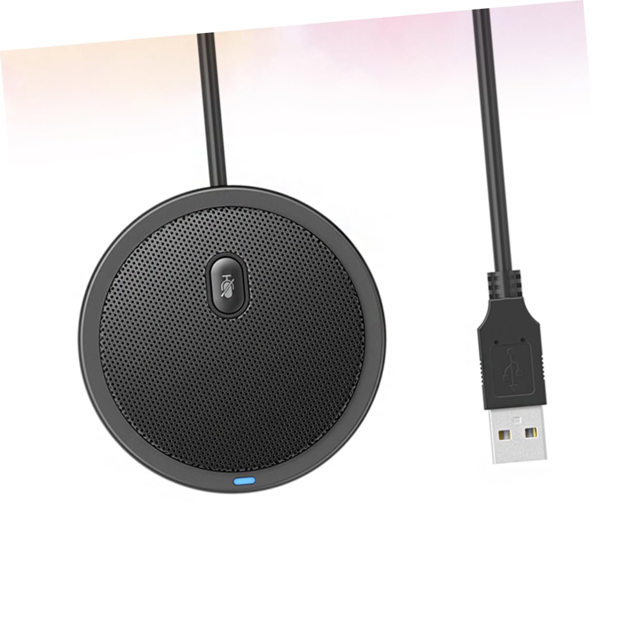 USB Kondensatormikrofon Schwarz mit Ständer für Computer und Laptop
