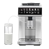 Kenmore Fully Automatic Coffee Maker - with Grinder, Milk Frother & Steamer, Auto Tamper, Descaler Expresso Machine, cafeteras electricas modernas machines For Home/Office White