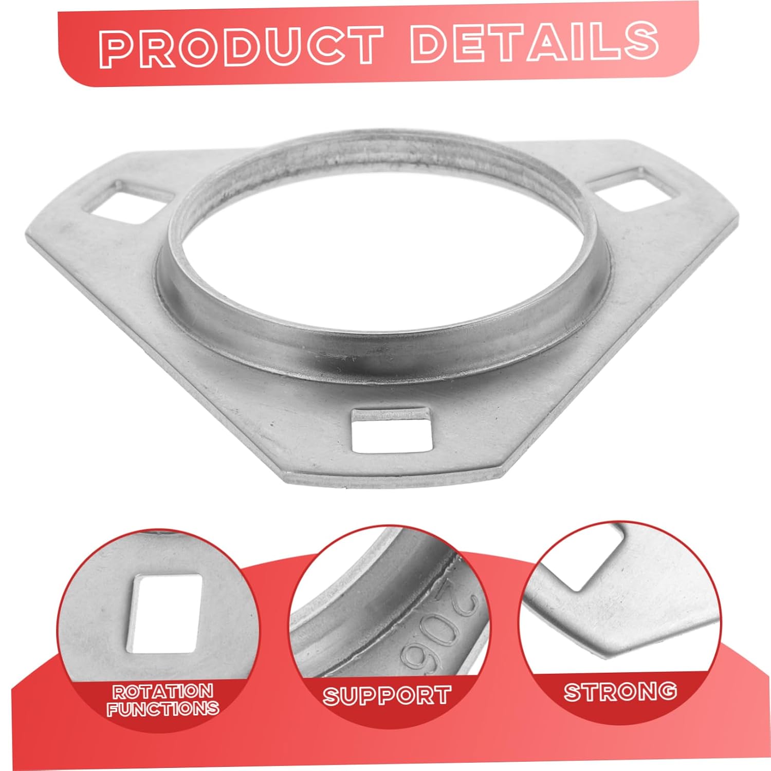 Cabilock Replacement Wheel Bearing Flange Sturdy Stainless Steel Construction Easy to Use