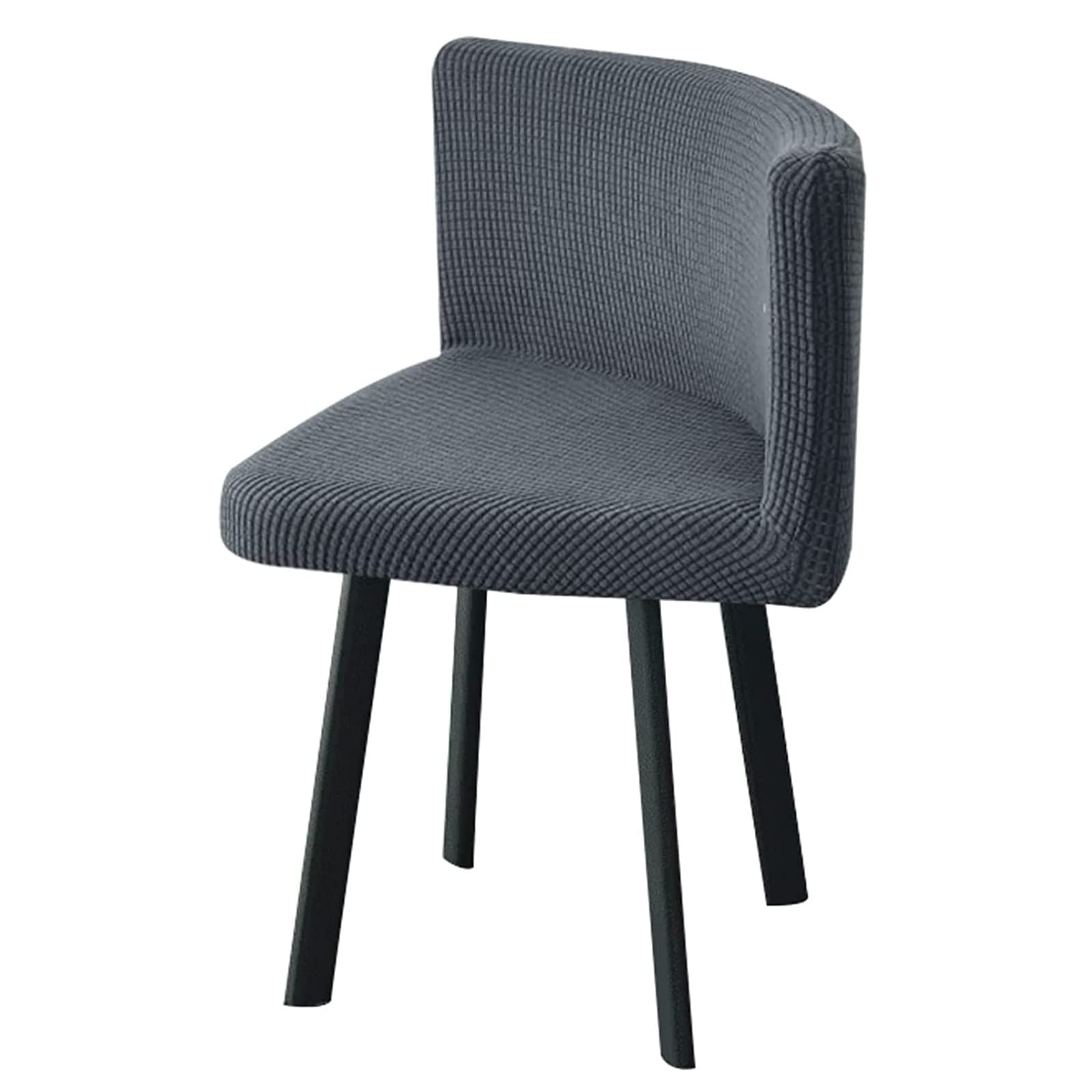4 Piezas Fundas para Sillas de Comedor Triangulares, Fundas para Sillas Curvas Elásticas Lavables Extraíbles, para Oficina en Casa Hotel Café,H