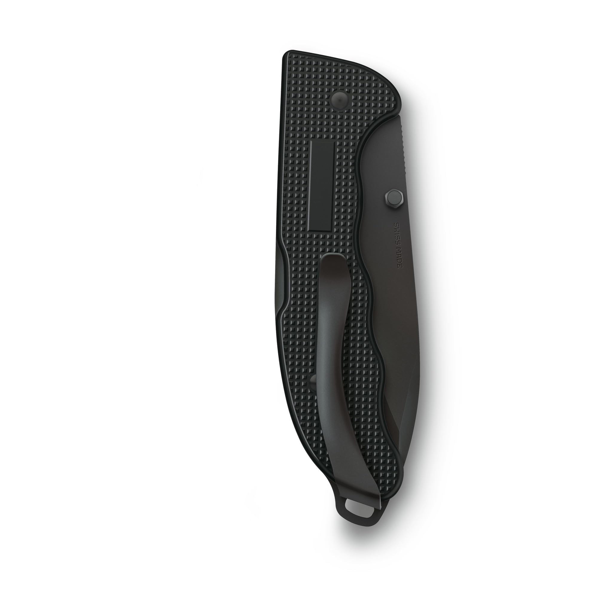 Victorinox Szwajcarski scyzoryk Hunter Evoke BS Alox, składany nóż outdoorowy, 4 funkcje w zestawie ostrze 10 cm i trzpień na kciuk, czarny