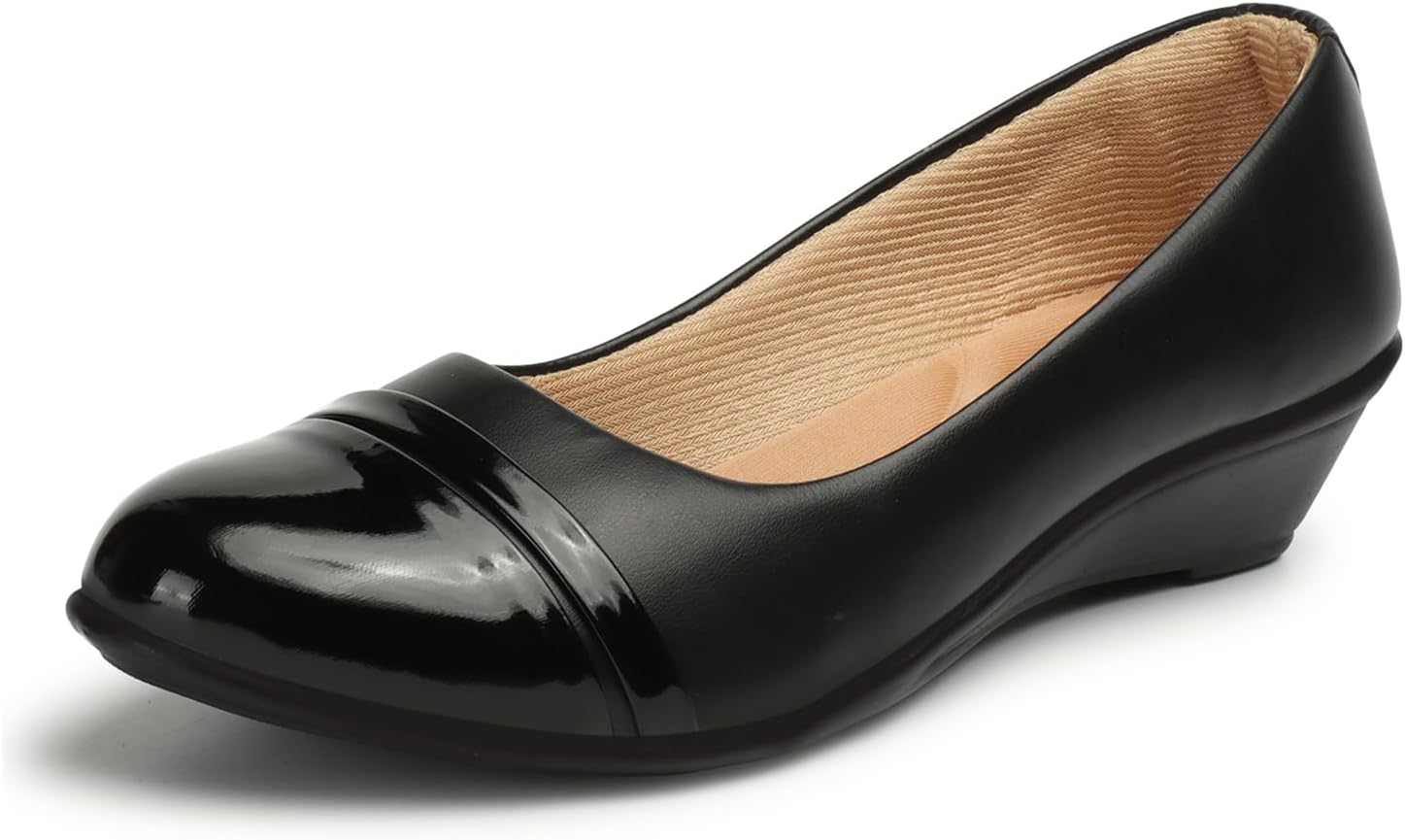 Casual | Latest Collection | Comfortable Stylish Solid Wedge Heel Slip-On Bellies & Ballerina for Womens & Girls