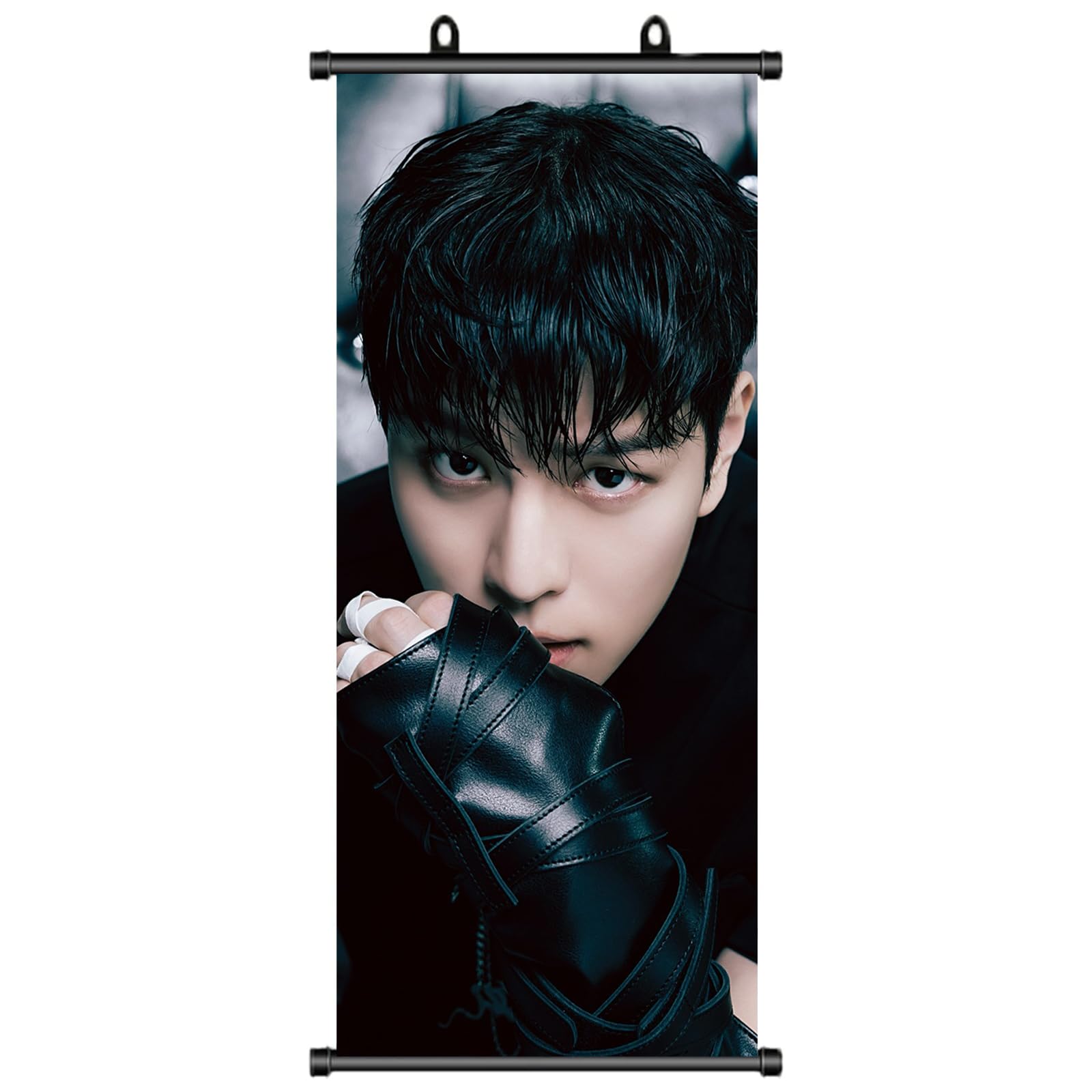 Stray Kids Poster, Stray Kids Seungmin Scroll Picture, StrayKids Fan Item, StrayKids Seungmin Scroll Poster, Birthday Decoration, Fabric for Wall Decoration, 70 x 30 cm