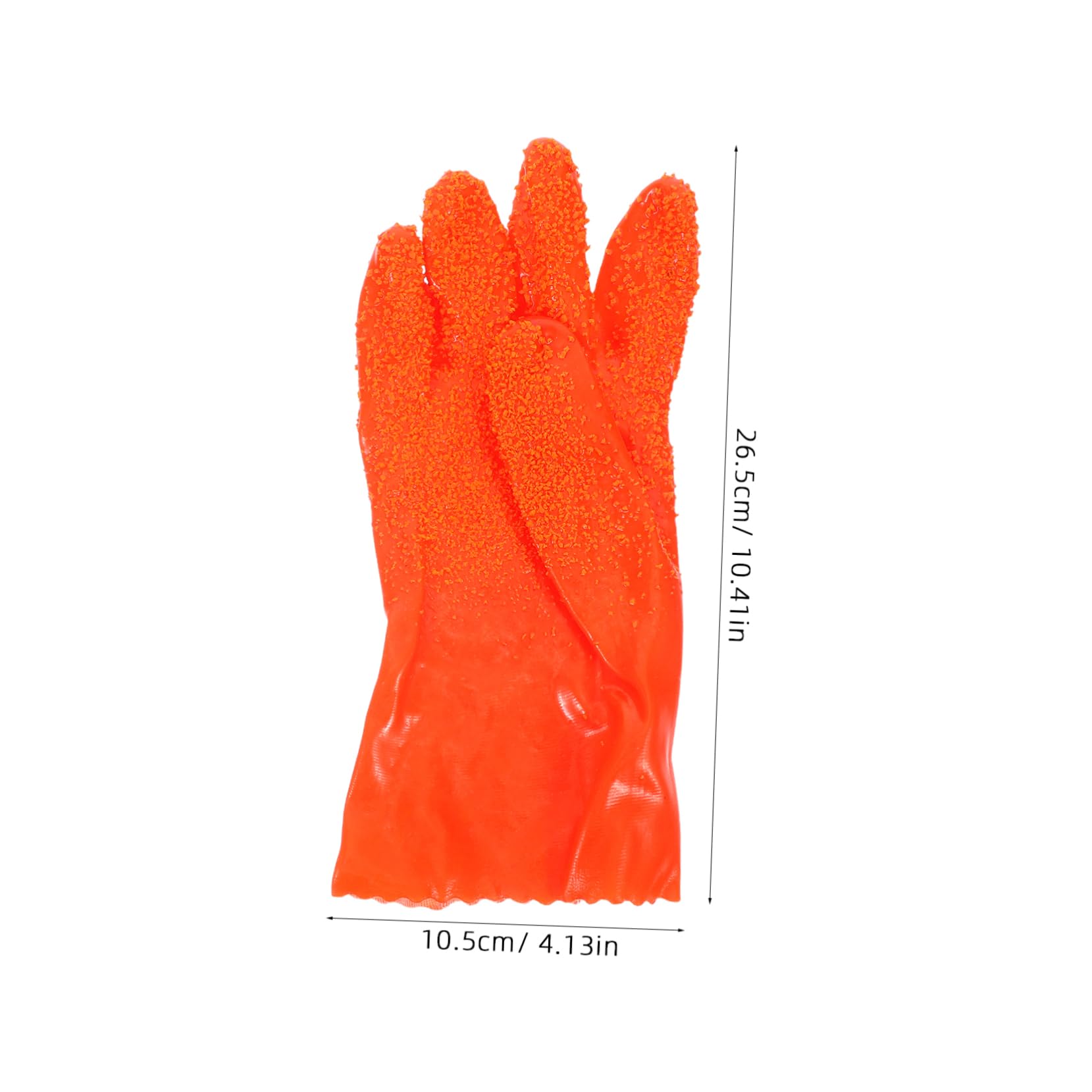 POPETPOP Guantes Largos Impermeables de Goma para Limpieza de Tuberías, Resistentes Abrasión Mayor Seguridad para Uso Industrial y Sistemas de Drenaje Domésticos